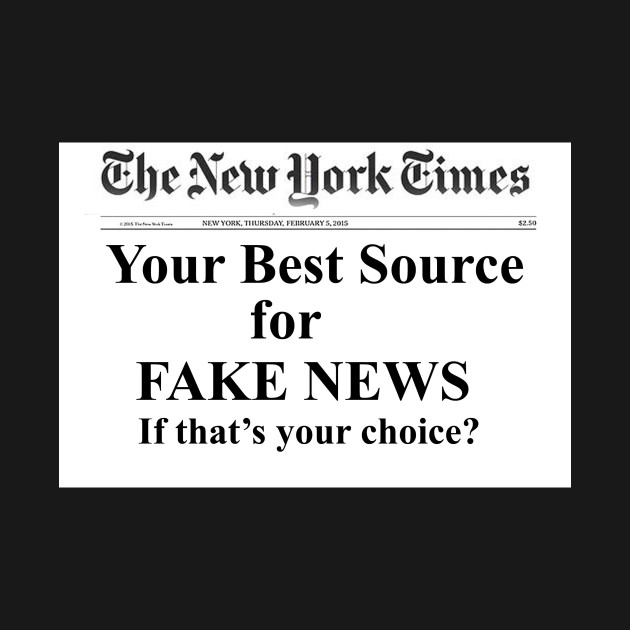 Ny Times Your Best Source For Fake News New York Times Kids T Shirt Teepublic