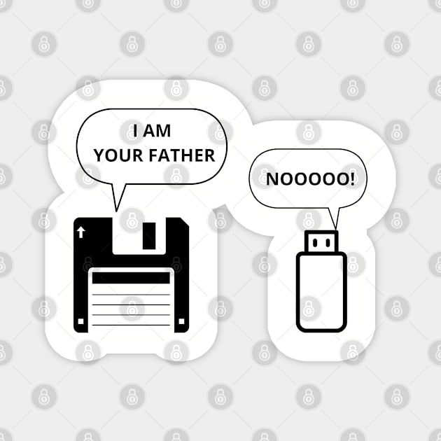 Funny USB Floppy Disk I am Your Father Magnet by tantodesign