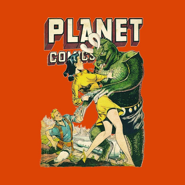 Planet Comics - Comic Book Cover by The Blue Box