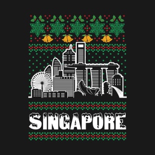 Singapore City Ugly Christmas T-Shirt