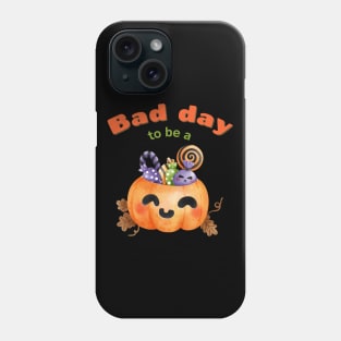 Bad Day To Be A Pumpkin Funny Cute Kawaii Phone Case