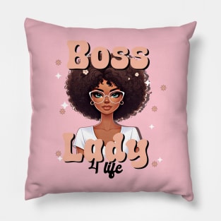 Boss Lady for life design Pillow