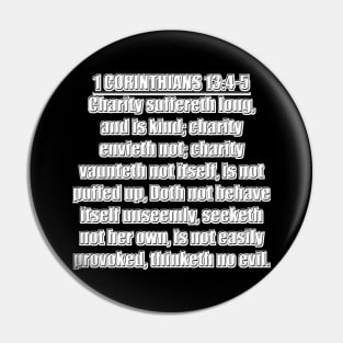 Bible Verse 1 Corinthians Chapter 13  4 - 5 Pin