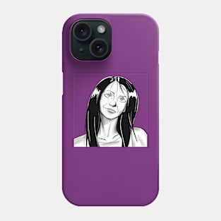 beautiful girl in ecopop self portrait art Phone Case