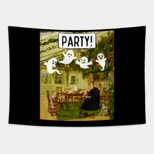 GHOST TEA PARTY - Halloween Funny | Halloween Costume | Happy Halloween |  Cute Spooky Halloween Tapestry