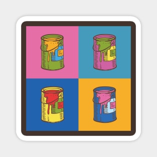 Pop Art Tin Cans Magnet