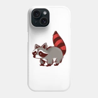 Cute Raccoon Drawing Phone Case