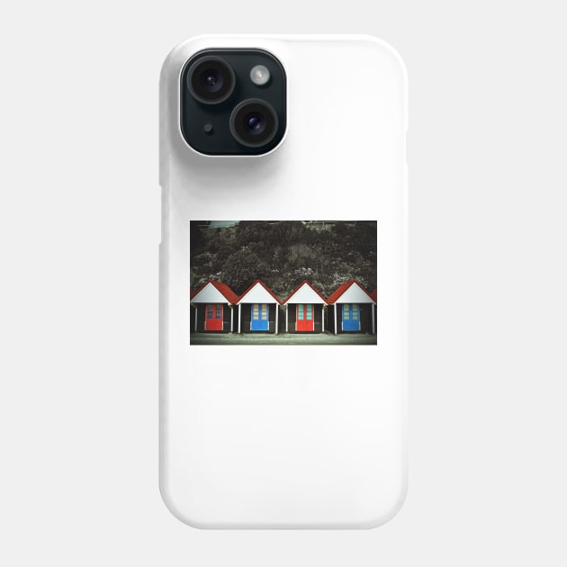 Bournemouth Beach Huts Dorset England Phone Case by AndyEvansPhotos