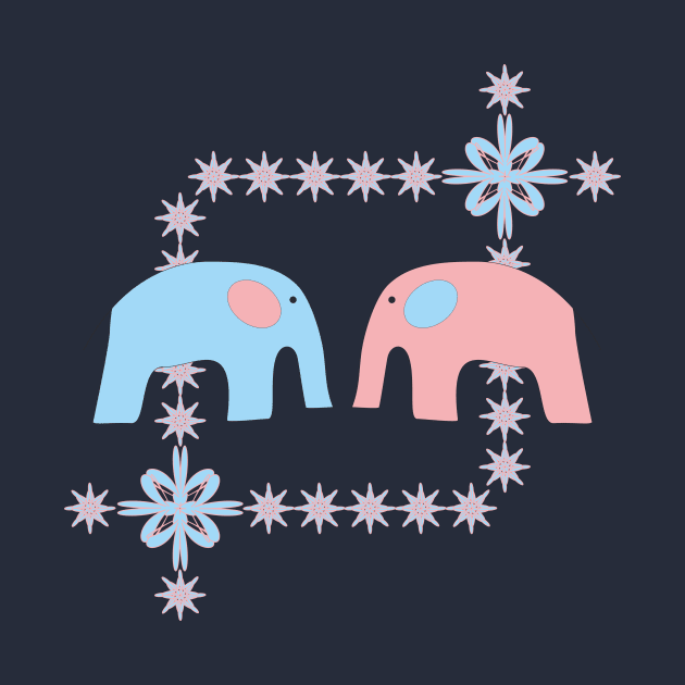 Two elephants by Evgeniya