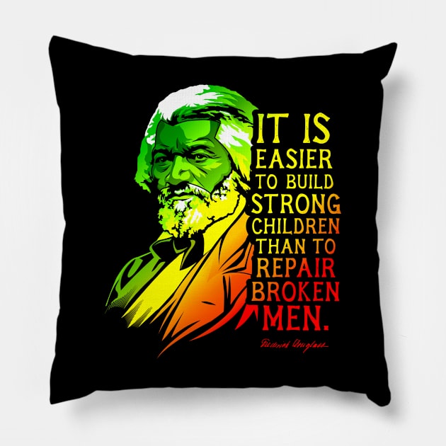 Frederick Douglass Quote Gift for Black History Month Pillow by HistoryMakers