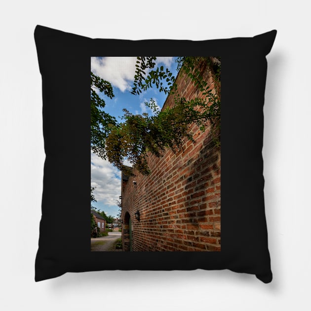 Brick Wall Pillow by jasminewang