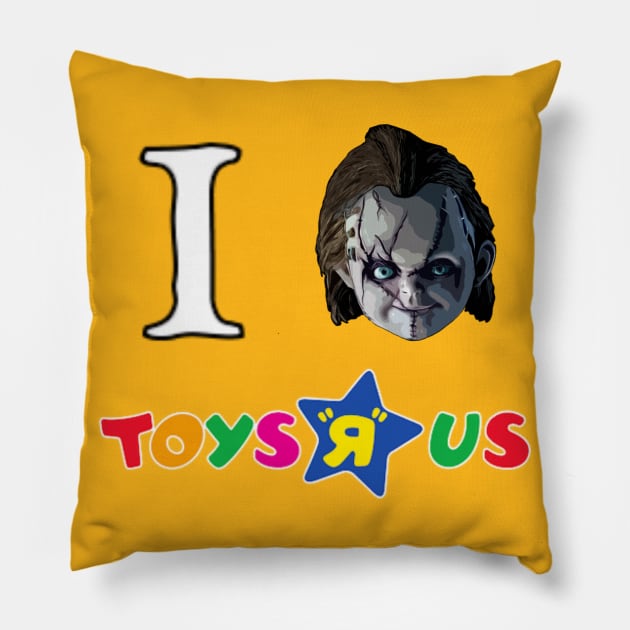 Don't loot around Chucky... Pillow by ZompireInc