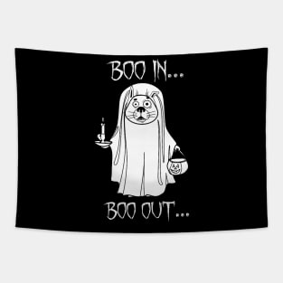 Boo in Boo Out T Shirt Funny Halloween Costume Men Women Kids Tapestry