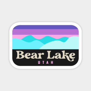 Bear Lake Utah Camping Retro Badge Magnet