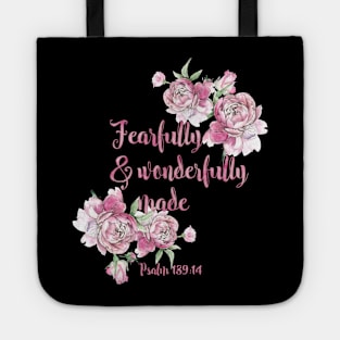 Bible psalm Fearfully Tote