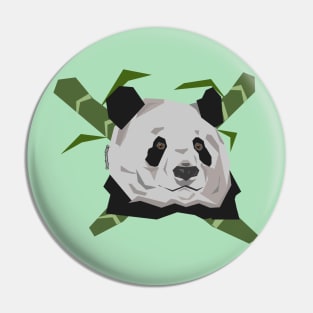 Geometric Panda Pin