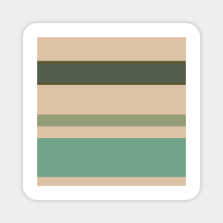 An engaging union of Soldier Green, Beige, Artichoke, Oxley and Gunmetal stripes. Magnet