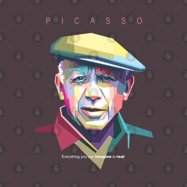 Pablo Picasso in WPAP by Alkahfsmart