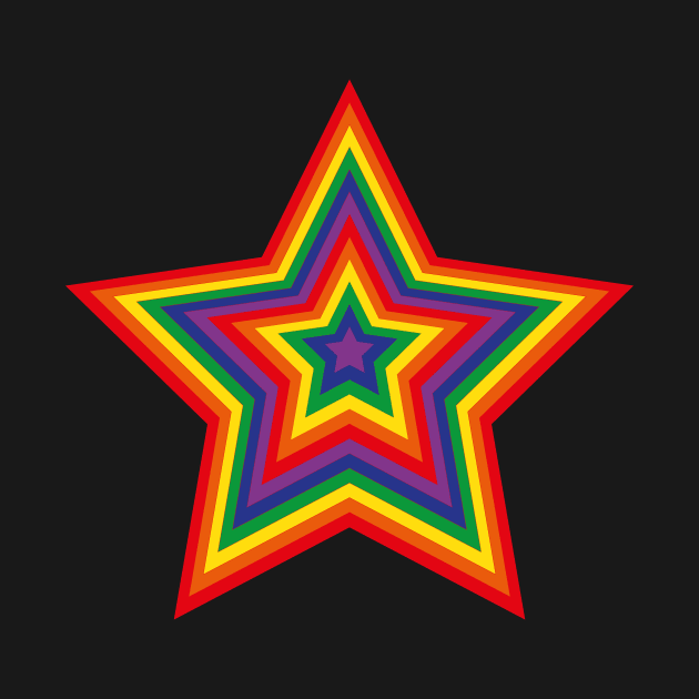 Camiseta Build A Bear Rainbow Star - Tie-dye Arcoíris Con Estrella Púrpura