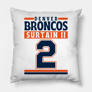 Denver Broncos Surtain II 2 Edition 3 Pillow