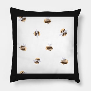 Hand drawn Bee pattern Pillow