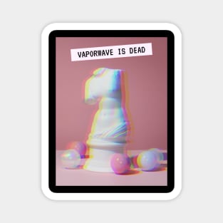 Vapor Dead Statue Aesthetic Glitch Techno Party Magnet