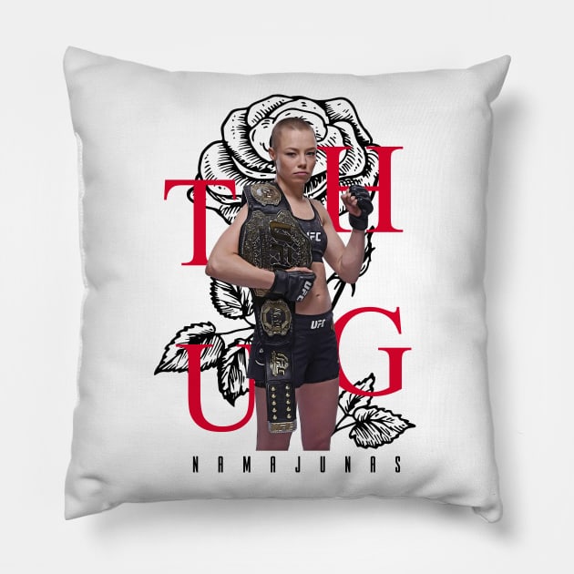 Thug Rose Namajunas Pillow by Juantamad