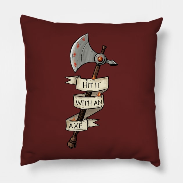 Fighter - Hit it with an Axe Pillow by Sheppard56