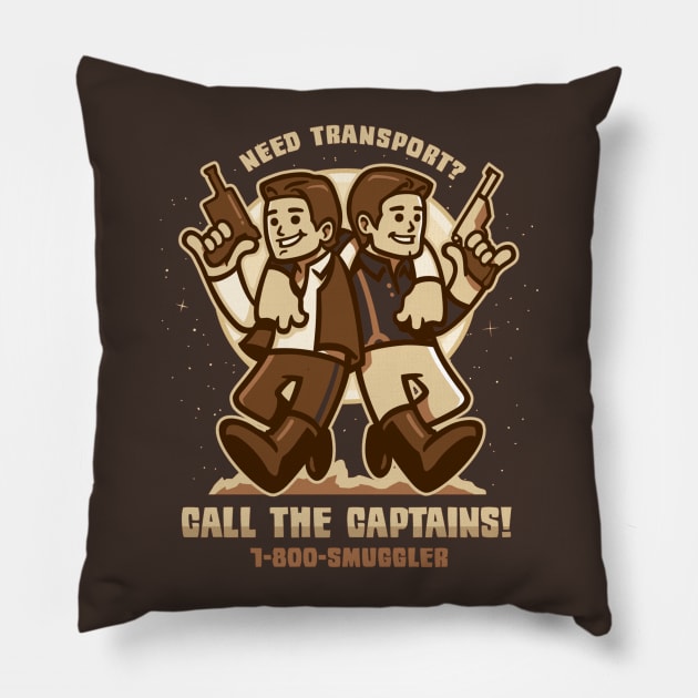 Call The Captains Pillow by WinterArtwork