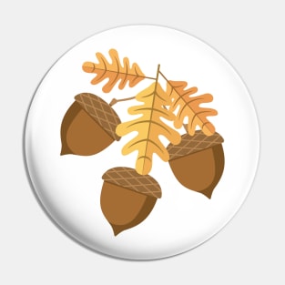 Acorns Pin