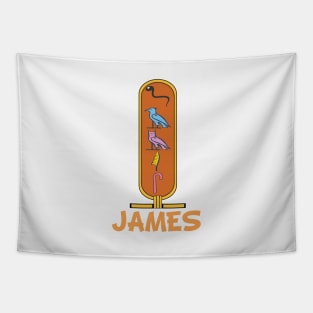 JAMES-American names in hieroglyphic letters-James, name in a Pharaonic Khartouch-Hieroglyphic pharaonic names Tapestry