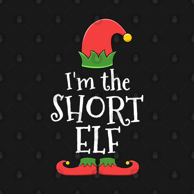 Short Elf for Matching Family Christmas Group by jkshirts