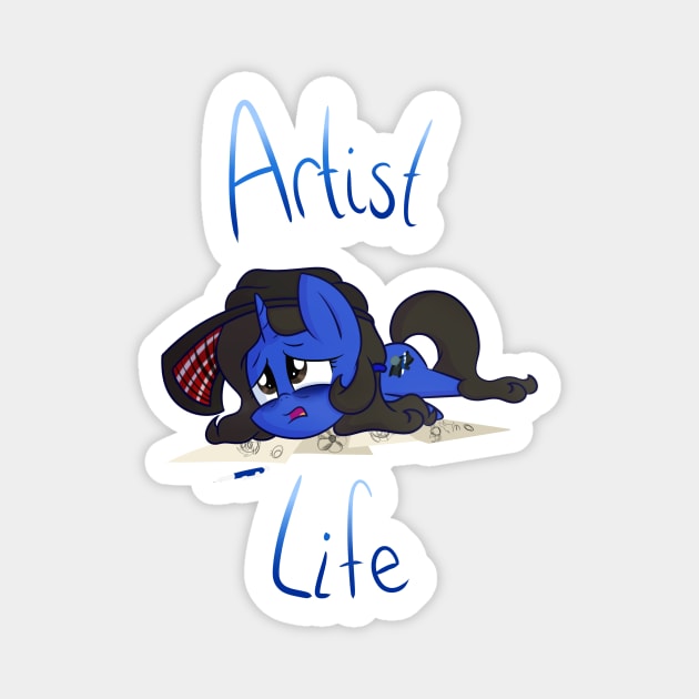 Artist Life Magnet by vcm1824