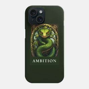 Enchanting Ambitions: Serpent House Pride Art Phone Case