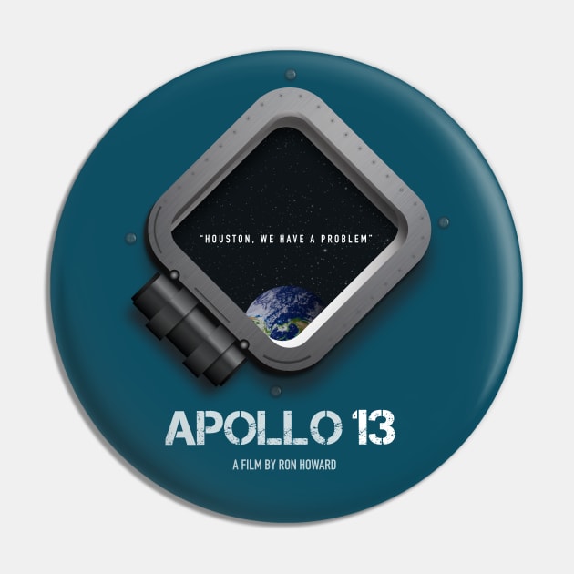 Apollo 13 - Alternative Movie Poster Pin by MoviePosterBoy