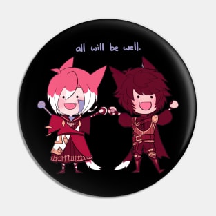 All Will Be Well Exarch and Warrior of Light Pin