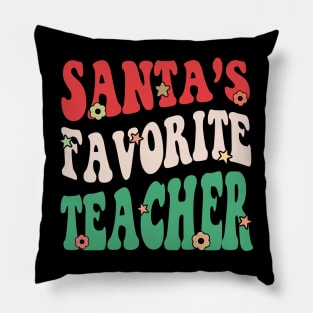 Santa's Favorite Teacher Pillow