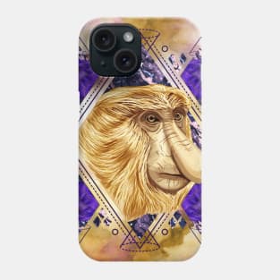 Proboscis Monkey in all her Glory Phone Case