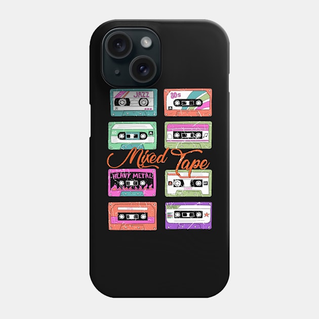 Mixed Tape, Jazz 80s music Phone Case by BAB