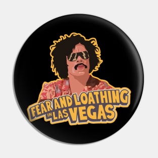 Fear and Loathing with Dr. Gonzo Illustration Pin