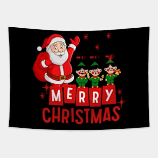 Merry Christmas, Lovely Santa  ELF Tapestry