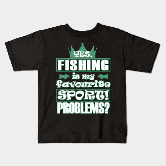 Fishing Fishing Fish Nature Hobby Carp Fishing Kids T-Shirt