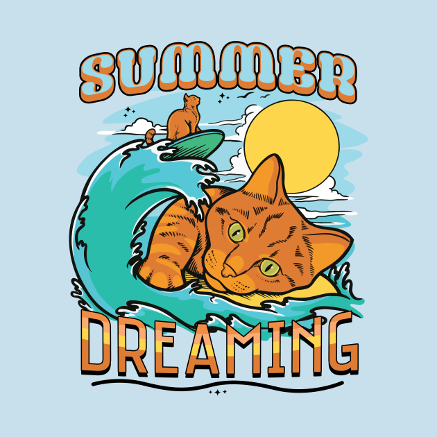 Summer Dreaming Cat by Dam!t