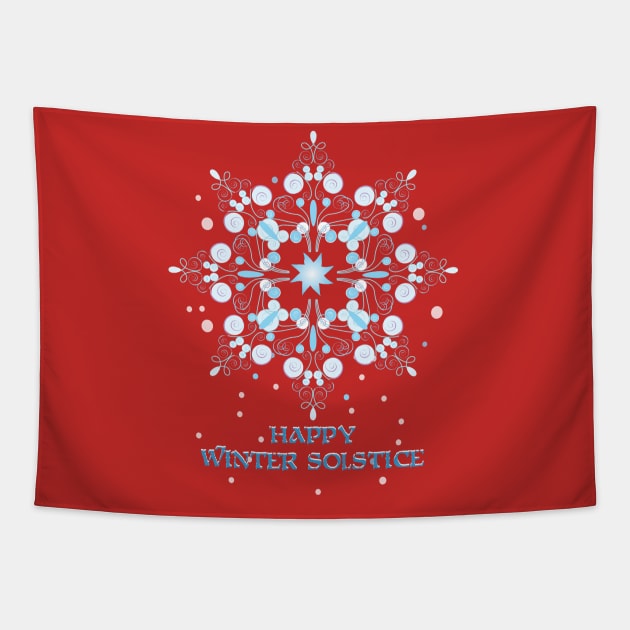 Winter solstice star Tapestry by emma17