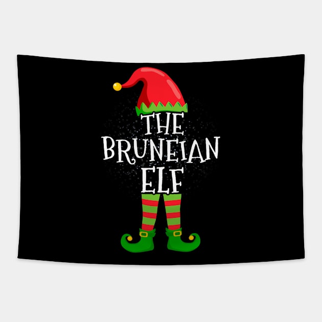 Bruneian Elf Family Matching Christmas Group Funny Gift Tapestry by silvercoin