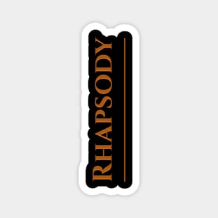 Rhapsody retro aesthetic Magnet