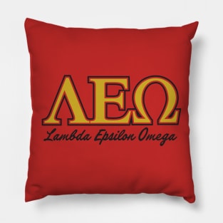 Lambda Epsilon Omega Pillow