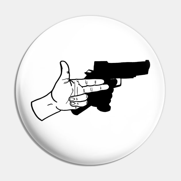 HAND GUN Pin by JCerros