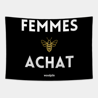 Women Be Shoppin En Francais Tapestry