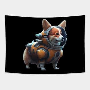 Dog Space Explorer Tapestry